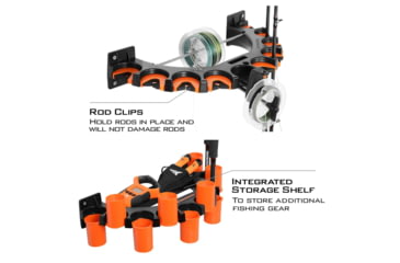 Image of Kast King V10LS Spooling Station and Rod Rack, Orange/Black, KKTAROMRRV10LSOR