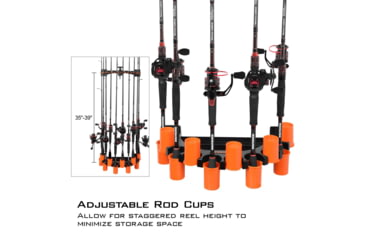 Image of Kast King V10LS Spooling Station and Rod Rack, Orange/Black, KKTAROMRRV10LSOR