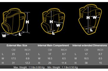 Image of Kata Access 18 Professional Holster Dimensions KT PL A 18