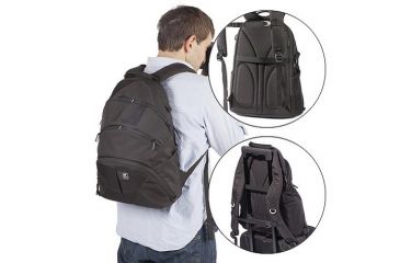 Image of Kata Digital Rucksack, Black - DSLR, 2 Lenses, Flash