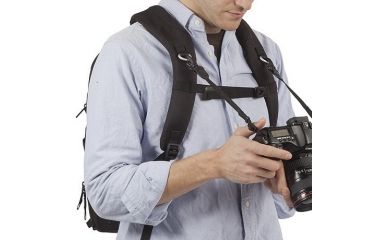 Image of Kata Digital Rucksack, Black - DSLR w/ Mounted Lens, 3-4 Extra Lenses, Flash, 17in Laptop