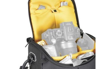 Image of Kata DL LITE Shoulder Bag 439, Black - Compact DSRL w/ Standard Zoom Lens and Extra Accessories