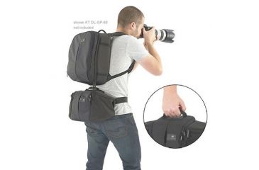 Image of Kata HandsFree-493 DL Waist Pack - Black for DSLR w/ 2 Midrange Lenses