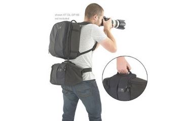 Image of Kata HandsFree-495 DL Waist Pack - Black for DSLR w/ 4 Midrange Lenses