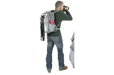 Image of Kata MiniBee-111 UL Backpack Tripod Holder View 2 - Light Gray KT-UL-MB-111
