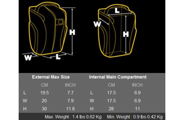 Image of Kata Select-18 Ultra Light Holster Dimensions KT UL-S-18 KT UL S 18