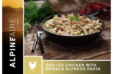 Image of Katadyn Alpine Aire Foods Grilled Chicken with Spinach Alfredo Pasta, 62305