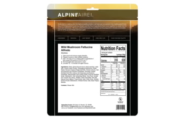 Image of Katadyn Alpine Aire Foods Wild Mushroom Fettuccine Alfredo, 60145