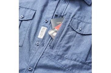 Image of Kathmandu RFIDtech Long Sleeve Shirt - Mens, Mid Blue Marle, Extra Large, A0339/I60/XL