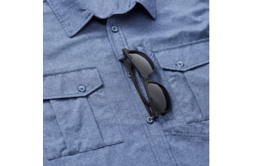 Image of Kathmandu RFIDtech Long Sleeve Shirt - Mens, Mid Blue Marle, Extra Large, A0339/I60/XL