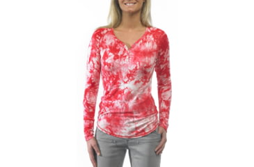 Image of Kavu Heidi Henley - Women's-Tomato-X-Small