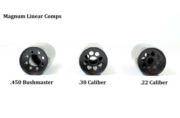 Image of Kaw Valley Precision 2.25in Magnum Linear Compensator, .223 Caliber, 5.56mm, 1/2x28 Threads per Inch, Black, Small, KVP-MAG-2250