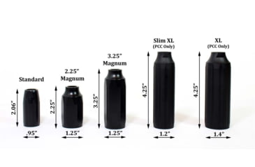 Image of Kaw Valley Precision 3.25in Magnum Linear Compensator, .223 Caliber, 5.56mm, 1/2x28 Threads per Inch, Black, Small, KVP-MAG-3250