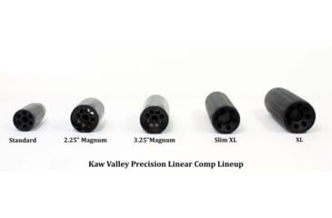 Image of Kaw Valley Precision 3.25in Magnum Linear Compensator, .223 Caliber, 5.56mm, 1/2x28 Threads per Inch, Black, Small, KVP-MAG-3250