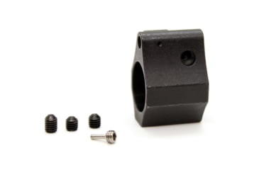 Image of Kaw Valley Precision AR-15 Adjustable Gas Block, .750, Black, Small, KVP-GB-750-A