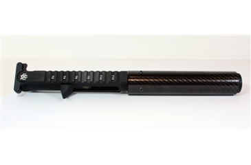 Image of Kaw Valley Precision Carbon Fiber 9mm Complete Barrel Upper Receiver, 4.5in Barrel, 7.25in CF Handguard, XL Linear Compensator, Black, Medium, KVP-CF9-4XLLC