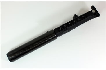 Image of Kaw Valley Precision Carbon Fiber 9mm Complete Barrel Upper Receiver, 4.5in Barrel, 7.25in CF Handguard, XL Linear Compensator, Black, Medium, KVP-CF9-4XLLC