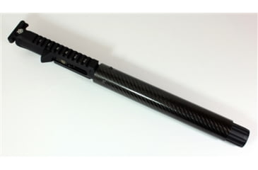 Image of Kaw Valley Precision Carbon Fiber 9mm Complete Barrel Upper Receiver, 8.5in Barrel, 10.25in CF Handguard, XL Linear Compensator, Black, Medium, KVP-CF9-8XLLC