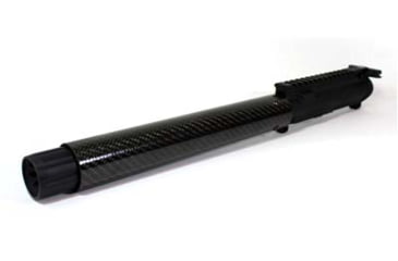 Image of Kaw Valley Precision Carbon Fiber 9mm Complete Barrel Upper Receiver, 8.5in Barrel, 10.25in CF Handguard, XL Linear Compensator, Black, Medium, KVP-CF9-8XLLC