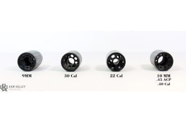 Image of Kaw Valley Precision Linear Compensator, .40 S&amp;W, 9/16x24 Threads per Inch, Black, Small, KVP-LINEAR-BLK-9/16X24