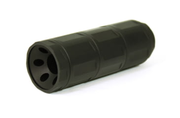 Image of Kaw Valley Precision MACH 3 Modular Linear Compensator Body, .223 Caliber/5.56mm/.300 Blk/.350 Legend/.45 ACP, 1.125x28 TPI, Black, Small, KVP-MACH-B-3