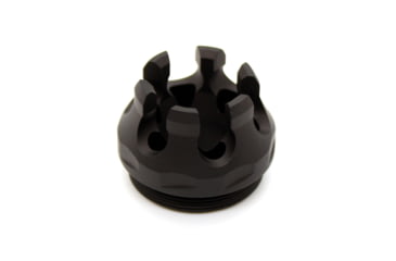 Image of Kaw Valley Precision Mach Flash Hider End Cap, 1/8X28 Threads per Inch, Black, Small, KVP-MACH-EC-FH