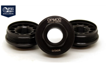 Image of Kaw Valley Precision OPMOD Direct Thread Hub Mount, 11/16x24, Black, .46 Caliber and Under, KVP-OPMOD-HUB-04