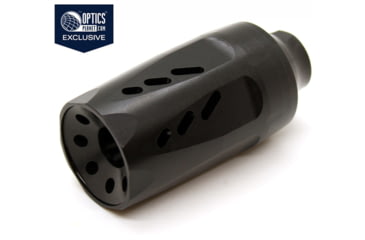 Image of Kaw Valley Precision OPMOD Mega Hybrid-K Linear Compensator, 1/2x28, Black, .46 Caliber and Under, KVP-OPMOD-MEGA-01