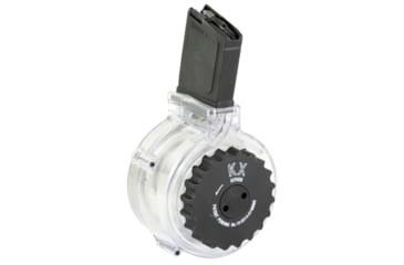 Image of KCI USA AR-15 Drum Rifle Magazine, 5.56x45mm NATO, 50 Round, Clear, 1 Pack, Polymer, KCIMZ036-50RD