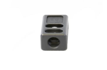 Image of KE Arms Two Port Enhanced Compensator, 0.51 inch Long Threads, 1/2-28 TPI, 7075 Aluminum, Black 1-50-27-002