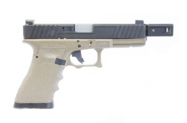 Image of KE Arms Two Port Enhanced Compensator, 0.51 inch Long Threads, 1/2-28 TPI, 7075 Aluminum, Black 1-50-27-002