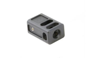 Image of KE Arms Two Port Enhanced Compensator, 0.51 inch Long Threads, 1/2-28 TPI, 7075 Aluminum, Black 1-50-27-002
