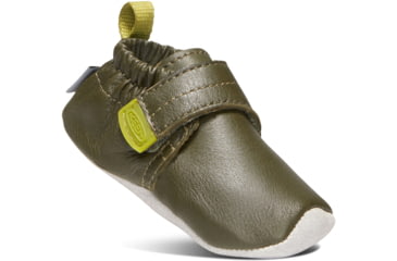 Image of KEEN Baby Leo Crib Shoes - Kids, Dark Olive/Moss, 6M, 1020007-300-6M