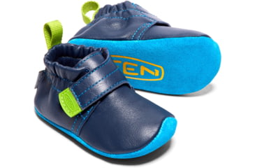 Image of KEEN Baby Leo Crib Shoes - Kids, Dress Blues/Blue Jewel, 6M, 1018458-400-6M