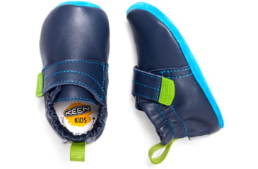 Image of KEEN Baby Leo Crib Shoes - Kids, Dress Blues/Blue Jewel, 6M, 1018458-400-6M