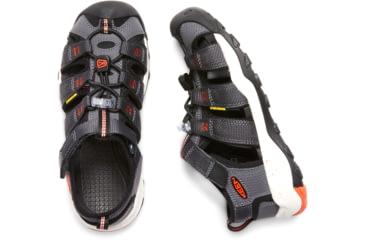 Image of KEEN Big Kids Newport Neo H2 Sandals, Magnet/Spicy Orange, 1, 1018426-1-1