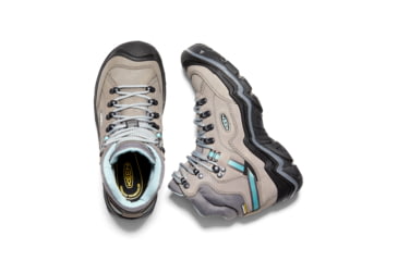 Image of KEEN Durand II Mid Waterproof Hiking Boots - Womens, Grey Flannel/Steel Grey, Medium, 8.5, 1020776-001-8.5