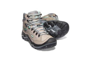 Image of KEEN Durand II Mid Waterproof Hiking Boots - Womens, Grey Flannel/Steel Grey, Medium, 8.5, 1020776-001-8.5