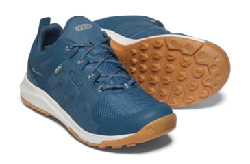 Image of KEEN Explore Waterproof Hiking Boots - Womens, Majolica Blue/Satellite, Medium, 6, 1022024-402-6