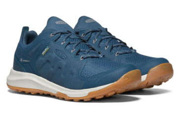 Image of KEEN Explore Waterproof Hiking Boots - Womens, Majolica Blue/Satellite, Medium, 6, 1022024-402-6