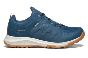 Image of KEEN Explore Waterproof Hiking Boots - Womens, Majolica Blue/Satellite, Medium, 6, 1022024-402-6