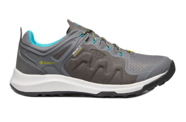 Image of KEEN Explore Wp - Women's, Steel Grey/Bright Turquoise