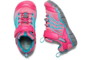 Image of KEEN Little Kids Chandler CNX Sandals, Bright Pink/Lake Green, 8, 1020655-600-8
