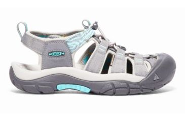Image of KEEN Newport H2 Multi Sport Sandals - Women's, Steel Grey/Blue Turquoise