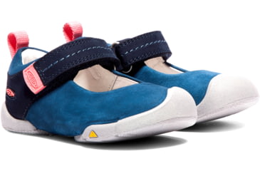 Image of KEEN Pep Mary Jane Shoes - Kids, Dress Blues/Sugar Coral, 4, 1018462-400-4
