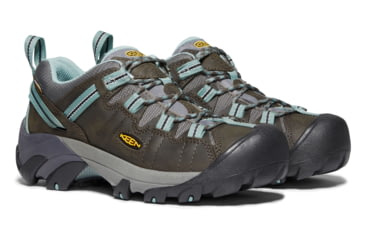 Image of KEEN Targhee Ii Waterproof Hiking Boots - Women's, Black Olive/Mineral Blue, 7.5 US, 1012244-4-7.5