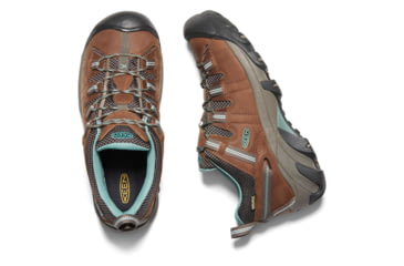 Image of KEEN Targhee Ii Waterproof Hiking Boots - Women's, Dark Earth/Wasabi, Medium, 11, 1019478-200-11