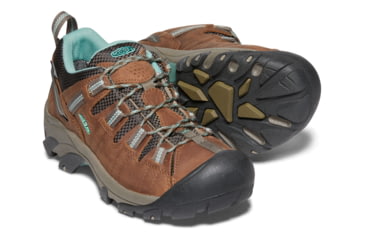 Image of KEEN Targhee Ii Waterproof Hiking Boots - Women's, Dark Earth/Wasabi, Medium, 11, 1019478-200-11