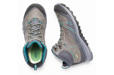 Image of KEEN Terradora Leather Mid Waterproof Hiking Boots - Women's, Mushroom/Magnet, 9.5 US, 1017750-200-9.5