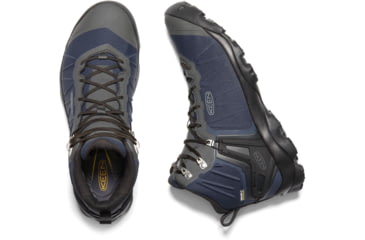 Image of KEEN Venture Mid WP Shoes - Mens, Blue Nights/Raven, 12 US, 1021166-blueni/raven-12